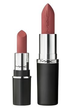 What it is: A mini lipstick with a silky matte formula that delivers 12 hours of full-coverage color and eight hours of moisture.What it does: M·A·C's iconic lipstick has been maxed out to give lips more with a silky matte finish and good-for-lips formula that looks richer, feels better and lasts longer. The formula offers full-coverage, pigment-rich payoff in a wide range of artist-approved shades. The creamy blend of coconut oil, organic shea butter and organic cocoa butter conditions and nour M.a.c Lipstick, Velvet Teddy Mac, Mac Lipstick Velvet Teddy, Mac Lipstick Collection, Mac Lipstick Colors, Mac Cosmetic, Lip Shades, Mac Lipsticks, Mini Lipstick