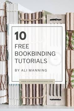 books with the title 10 free bookbining tutors by ali manning