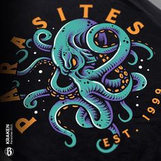 an octopus t - shirt with the words seattle on it