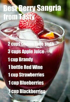 the best berry sangria from tastyy