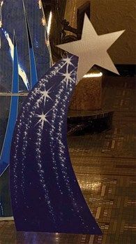 an image of a christmas tree with stars on it and the caption best 25 - outer space decorations ideas on pinterest space