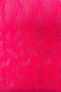 Curvy Line Design Sequins Fabric This incredible fabric features a gorgeous curvy pattern created with shiny... Pink Iridescent