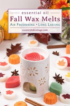 an image of fall wax melts