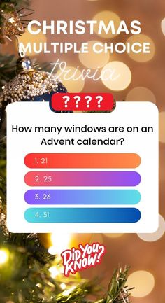 a christmas tree with the words how many windows are on an advert calendar?