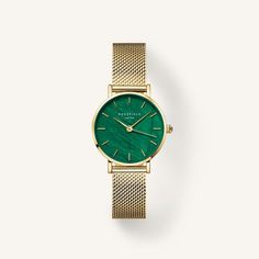 Small Edit Emerald Mesh Formal Green Watches With Diamond Hour Markers, Green Watches With Diamond Hour Markers, Modern Green Watch With Rectangular Dial, Timeless Green Watch With Diamond Hour Markers, Elegant Green Watches With Rectangular Dial, Modern Green Watch With Bracelet Strap, Green Watch With Metal Dial As Gift, Green Watch With Metal Dial For Gift, Luxury Green Jewelry With Round Dial