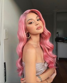 Colored Hair Ideas, Skin And Hair Clinic, Girl With Pink Hair, Hair Color Unique, Hair Color Pink, Colored Hair, Creative Hairstyles, Hair Dye Colors, Hair Inspiration Color