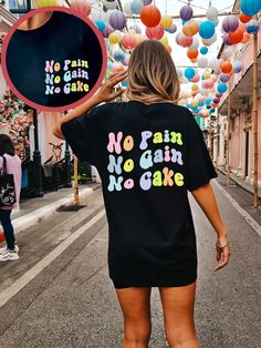 "Get inspired and motivated with our \"No Pain No Gain No Cake\"  Bellas Canvas t-shirt! Available in various sizes and colors, this trendy shirt is perfect for anyone who believes in the power of hard work and dedication. Made from high-quality materials, it's both comfortable and durable. Order yours today and show the world that you're a force to be reckoned with! ** Tshirts are Unisex sizing. Women should order a size (or 2) smaller and men a size larger than their typical sizes unless a relaxed fit is desired. Please review the shirt measurements in the listing photos to confirm.** ↠ Solid colors are 100% Airlume combed and ring-spun cotton ↠ Ash color is 99% combed and ring-spun cotton, 1% polyester ↠ Heather colors are 52% combed and ring-spun cotton, 48% polyester ↠ Athletic and Bl Gym Cricut Projects, Gym Tshirt Design Ideas, Gym Shirts For Women, Gym Pump Cover, Gym Pump, Funny Gym Shirt, Weightlifting Shirts, Funny Gym Shirts, Gym Gifts