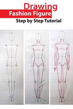 drawing fashion figure step by step for beginners to learn how to draw the body