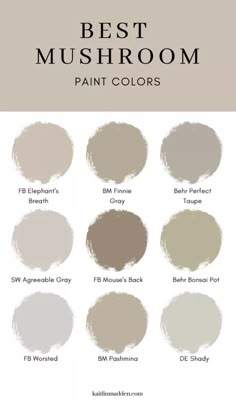 the best mushroom paint colors for your home