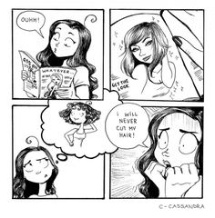 a comic strip with two girls talking to each other