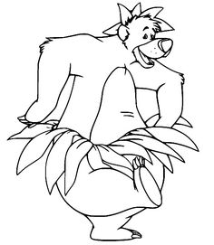 the lion cub from disney's jungle book coloring pages, with leaves and flowers