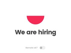 we are hiring logo with the words,'we are hiring remote ok? '