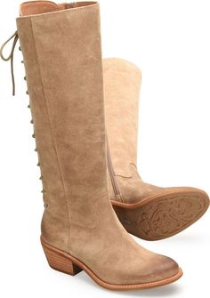 You�ll love the Sharnell Heel�s go-anywhere versatility and stunning laces that you can tie for a custom fit that will hug your calf like a glove. Tan Tall Boots, Tall Tan Boots, Sofft Shoes, Shoes And Boots, Tall Boots, Custom Fit, Final Sale, Heels, Lace