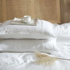 PRICES MAY VARY. 100% French Linen Made Pillowcases: linen is made from flax plant fibers, our linen pillow covers is woven from premium French grown flax, This natural-fiber fabric is prized for its durability, breathability, and lived-in look. Linen bedding is Suitable for Every Season: Linen fabric provides with temperature-regulating, cooling and breathable qualities. It means these king pillow shams can keeps you cool in summer and warm in winter, without causing you to overheat, perfect fo White Pillow Shams, Bed Pillow Covers, King Pillow, Flax Plant, White Linen Bedding, King Pillows, Bed Pillow, Linen Pillow Covers, Bed Linen Sets