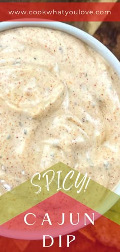 Cajun party dip in a bowl. New Orleans Dips Recipe, Spicy Chip Dip Recipes, Cajun Cheese Dip, Cold Spicy Dip Recipes, Spicy Sour Cream Dip, Mardi Gras Dip Recipes, Spicy Dips Recipes, Spicy Dips For Parties, Kenai Dip