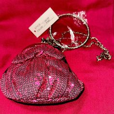 New Women's-Girls Chain Shoulder Bag Pink Glitter Shiny Clutch Handbag. Nib Trendy Silver Evening Bag For Night Out, Silver Glitter Bag For Night Out, Silver Bling Bags For Night Out, Tory Burch Shoulder Bag, Shoulder Bag Pink, Neon Bag, Hobo Crossbody Bag, Black Crossbody Purse, Michael Kors Crossbody Bag