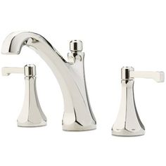 two handle bathroom faucet in chrome finish