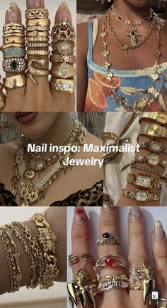 Maximalist Jewelry, Xoxo Jewelry, Dope Jewelry Accessories, Inspiration From Nature, Indie Jewelry, Jewelry Accessories Ideas, Dope Jewelry, Chunky Jewelry, Jewelry Fashion Trends