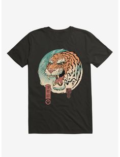 Royal Blue T Shirt, Brown T Shirt, Navy Blue T Shirt, Brown Tshirt, Black Graphic Tees, Ukiyo E, Big Cat, Blue T Shirt, Blue Tshirt