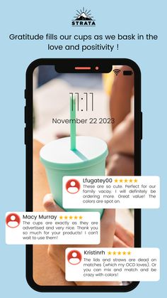 an iphone screen with text and pictures on it