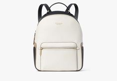 Hudson Colorblocked Large Backpack | KATE SPADE Large Backpack, Handbags Online, Sleek Look, Handbag Backpack, Pebbled Leather, Zip Pockets, Kate Spade, Laptop, Sleek