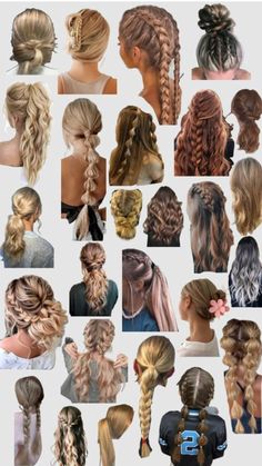 Cute Simple Curled Hairstyles, Long Winter Hair, Cute Hair Bun Ideas, Cute Hairstyles For Pictures, Hair Styles Thick Wavy Hair, Hair School Ideas, Hair Styles For School Easy Cute, Sporty Hairstyles For Long Hair, Matching Hairstyles For Friends