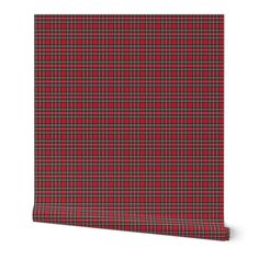 a red and green plaid wallpaper