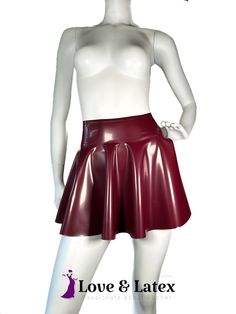 Introducing a fun and playful skirt from LoveandLatex. Your ticket to twirl-tastic adventures and style that's as sassy as you are. Designed to gracefully flow with your every move, it's flouncy design and playful ruffles are here to add a pop of pizzazz to your wardrobe. Whether you're hitting the dance floor, strutting your stuff through the city or just feel the urge to twirl with joy, we've got you covered! Made from the most luxurious grade of 100% natural latex rubber in a choice of eye popping colours (or plain old black if you prefer) there's a shiny colour to reflect your style and personality. As always our products are lovingly hand made to perfection by skilled latex artisans in the UK. When choosing a size please use your true waist measurement. Please do not reduce your measu Natural Latex, The Dance, Circle Skirt, Dance Floor, Skater Skirt, The Struts, Ruffles, Hand Crafted, Womens Skirt