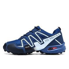 New Large Size Outdoor Mountaineering Shoes Men's Shoes Breathable Shock Absorption Sports Hiki Durable Sporty Low-top Sneakers, Sporty Wear-resistant Sneakers For Jogging, Breathable Lace-up Running Shoes For Outdoor, Sporty Wear-resistant Low-top Running Shoes, Sporty Low-top Wear-resistant Walking Shoes, Sporty Wear-resistant Low-top Walking Shoes, Durable Blue Casual Sneakers, Lace-up Walking Shoes With Shock Absorption For Outdoor, Functional Low-top Wear-resistant Sneakers