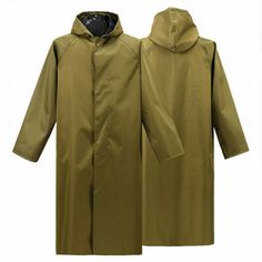 Men Women Raincoat Waterproof Hooded Rain Jacket Loose Long Coat Outdoor Work This item is for one raincoat. Please note this is in Asian sizing, smaller than western size e.g. UK, US, AU. Please check the measurements carefully before making a purchase. Please allow 2-3 cm discrepancy due to different measurement method. If you are not sure which size to buy, please provide height and weight, we will recommend a suitable size. Material: oxford fabric Color: as shown in the picture Size: S, M, L Waterproof Solid Hooded Jacket With Long Sleeves, Casual Khaki Raincoat For Rainy Weather, Hooded Khaki Outerwear For Rainy Weather, Weatherproof Long Sleeve Raincoat For Work, Khaki Weatherproof Winter Raincoat, Khaki Waterproof Long Sleeve Hooded Jacket, Long Sleeve Khaki Raincoat, Solid Long Coat For Outdoor, Waterproof Hooded Jacket For Rainy Weather