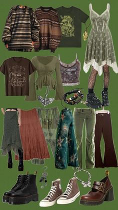 Aethstetic Clothes, Shifting Outfits, Fairy Core Outfits, Fairycore Clothes, Grunge Fairycore, Fairy Clothes