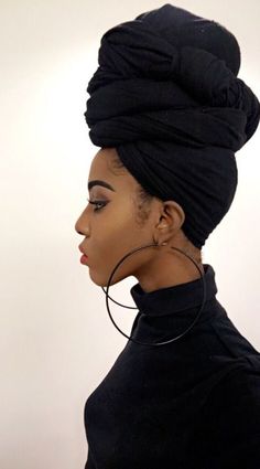 Head Wrap Styles, Hair Afro, Mode Turban, Head Wrap Scarf, Hair Wraps, Bad Hair, Head Wrap, Black Girls Hairstyles