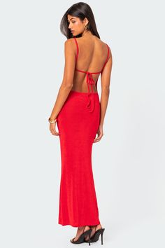 PRODUCT INFO Maxi dress Square neckline Ruched bust Open back Polyester, Spandex Model wears size S Model height is 5'6 Item care: Wash with similar color Maxi Red Dress, Pacsun Dress, Visionary Fashion, Open Back Maxi Dress, Red Dress Maxi, Swimwear Dress, Long Red, Nordstrom Dresses, Guest Dresses