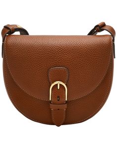 in stock Cognac Bags With Turn-lock Closure, Fossil Purse, Brown Crossbody Bag, Purse Styles, Leather Bags Handmade, Purse Accessories, Dillard's, Online Bags, Leather Accessories