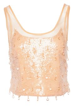 SIMKHAI Callaway Sequin Crystal Embellished Tank Embroidered Crystals, Shop Till You Drop, American Fashion Designers, Birthday Wishlist, Marchesa, Shades Of Orange, Tank Top Designs, Sequin Top, Crop Tank