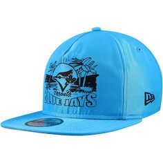 Sometimes you want an outfit that offers a bit of vintage flair to let others know you're a long-time sports fan. Show everyone that you're a storied Toronto Blue Jays fan anytime you don this snapback hat from New Era. It has a vibrant neon colorway and is finished with striking Toronto Blue Jays graphics, ensuring your love for the squad is shown loud and proud.Sometimes you want an outfit that offers a bit of vintage flair to let others know you're a long-time sports fan. Show everyone that you're a storied Toronto Blue Jays fan anytime you don this snapback hat from New Era. It has a vibrant neon colorway and is finished with striking Toronto Blue Jays graphics, ensuring your love for the squad is shown loud and proud.PRODUCT FEATURESStructured fitHigh CrownBrand: New EraWoven clip tag Vintage Blue Snapback Baseball Cap, Blue Collegiate Baseball Cap With Curved Brim, Collegiate Blue Baseball Cap With Curved Brim, Collegiate Blue Trucker Hat For Baseball Season, Blue Flat Bill Baseball Cap For Game Day, Vintage Blue Snapback Hat With Flat Bill, Vintage Blue Snapback Hat With Flat Brim, Vintage Blue Snapback Hat For Streetwear, Vintage Blue Flat Brim Baseball Cap