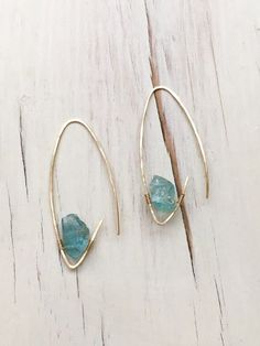 Aquamarine Earrings, Jewelry By Material, Bronze Jewelry, Aquamarine Jewelry, Photo Size, Diy Schmuck, Natural Aquamarine, Sea Glass Jewelry