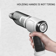 a hand holding an electric hair dryer with the words, holding hands is not trying to