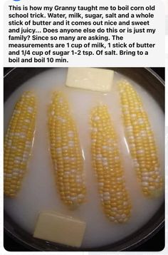 corn on the cob in a pan with butter