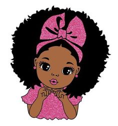 Black Baby Art, Afro Ponytail, Afrique Art, Afro Girl, Design Image, Baby Art, Hair Black, Space Silhouette, Girl Stickers