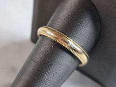 A MENS VINTAGE ESTATE 14K GOLD WEDDING BAND.   THE SIZE OF THE RING IS AN 11.0, AND WEIGHS 5.8g.  THE WIDTH OF THE BAND IS 1/8".  RING IS STAMPED "14K". ANY QUESTIONS PLEASE DO NOT HESITATE TO ASK.  BE SURE TO CHECK OUT SOME OF MY OTHER GREAT ITEMS UP FOR SALE. THANK YOU 14k Gold Wedding Band, Yellow Gold Wedding Band, Wedding Band Ring, Mens Vintage, Gold Wedding Band, New People, Gold Wedding, Wedding Ring Bands, Band Ring