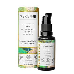 Versine Promise: Always safe for pregnancy, nursing, and postpartum. What it is: Multi-tasking, doctors-vetted serum designed to minimize the appearance of hyperpigmentation, fine lines, and dry and fatigued skin. Pregnant or not, the glow is real. Achieve the look of brighter, healthier, hydrated skin. OBGYN and dermatologist-approved, for a worry-free experience. Who it's for: This serum was carefully formulated to be gentle enough for sensitive skin while retaining highly effective, evidence- Serum For Sensitive Skin, Vegan Pregnancy, Skincare Shop, Plum Fruit, Buy Skincare, Mandelic Acid, Chemical Sunscreen, Pregnancy Safe Products, Hydrating Serum