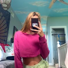 Super Comfy, Nwot, Cropped Trendy Pink Nike Tops, Pink Nike Long Sleeve Tops, Nike Pink Long Sleeve Tops, Pink Long Sleeve Nike Tops, Tops Nike, Cropped Shirt, Crop Shirt, Nike Tops, Shirt Color