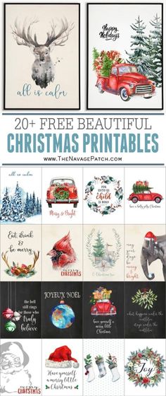 christmas printables for the holidays