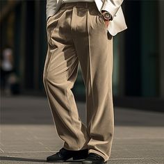 Men's Dress Pants Trousers Casual Pants Velvet Pants Front Pocket Straight Leg Grid / Plaid Comfort Business Daily Holiday Velvet Fashion Chic & Modern Wine Army Green 2024 - $24.99 Elegant Wide Leg Plain Bottoms, Elegant Wide-leg Plain Bottoms, Elegant Solid Color Plain Pants, Elegant Plain Solid Pants, Elegant Plain Pants, Elegant Velvet Trousers, Elegant Solid Beige Pants, Elegant Solid Color Beige Pants, Elegant Beige Solid Color Pants