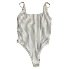 Nwot Old Navy Square-Neck Striped Seersucker One-Piece Swimsuit - Size Xxl The Pit To Pit Is 17 Inches. The Length Is 30.5 Inches. Summer Cotton Lined Bodysuit, Summer Cotton Bodysuit With Lined Body, Seersucker Swimwear For Summer Beach, Seersucker Swimwear For Beach Season Vacation, Striped One-piece Swimwear For Spring, Seersucker Swimwear For Beach In Summer, Spring Seersucker Swimwear For Poolside, Spring Striped One-piece Swimwear, Summer Cotton One-piece Bodysuit