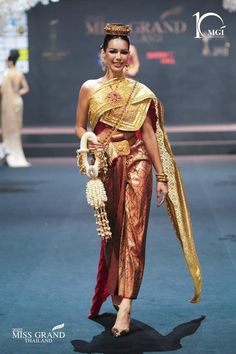 #thailand #thaitraditionaldress #thaitraditional #thailandoutfitideas #missgrandthailand Miss Grand Thailand, Thailand Outfit, Miss Grand