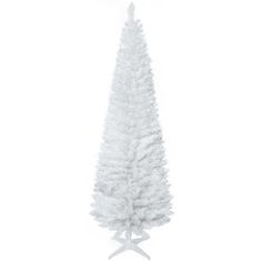 a white christmas tree on a white background