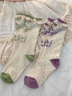 The price is for a pair of socks only, others are not included. Purple Cotton Socks For Winter, Purple Cotton Winter Socks, Polka Dot Socks, Bow Shorts, Purple Grapes, Bow Design, Socks And Tights, Polka Dot Pattern, Short Socks