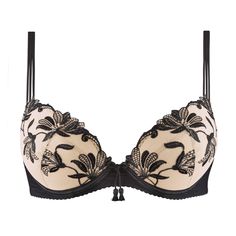 Push-up bra AUBADE Lovessence Elegant Padded Push-up Bra, Push-up Bra With Padded Cups For Wedding, Luxury Push-up Bra For Party, Evening Push-up Bra With Removable Pads, Elegant Partially Lined Bra For Party, Luxury Push-up Bra, Evening Push-up Bra With Padded Cups, Luxury Underwire Bra With Padded Cups, Luxury Underwire Bra With Removable Cups